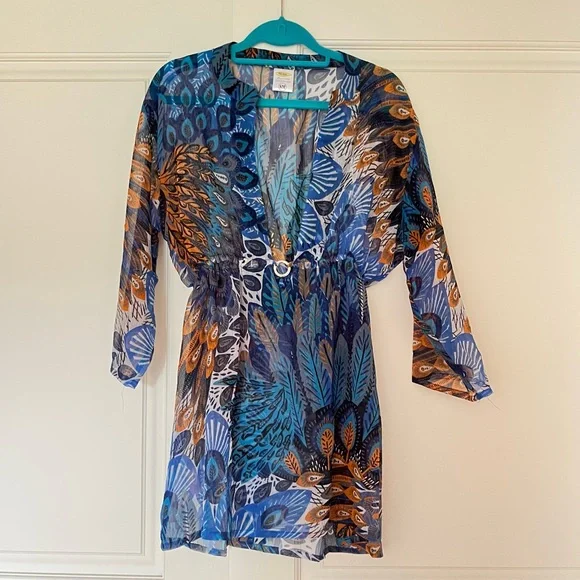 Patterned Swimsuit Coverup - Picture 1 of 5